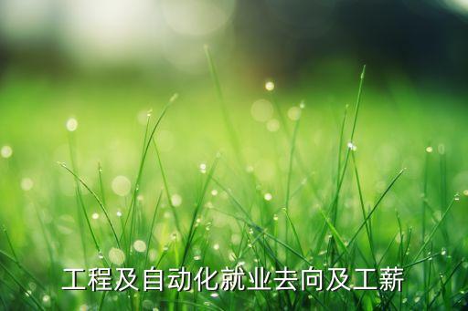 工程及自動化就業(yè)去向及工薪