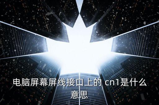 電腦屏幕屏線接口上的 cn1是什么意思