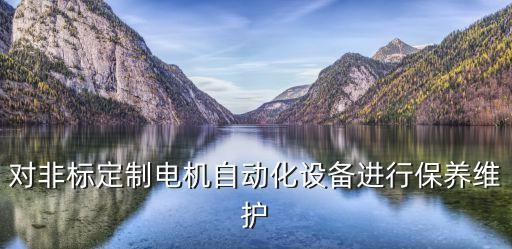 對(duì)非標(biāo)定制電機(jī)自動(dòng)化設(shè)備進(jìn)行保養(yǎng)維護(hù)