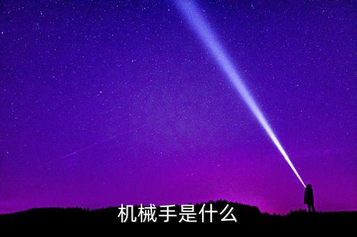 機(jī)械手是什么