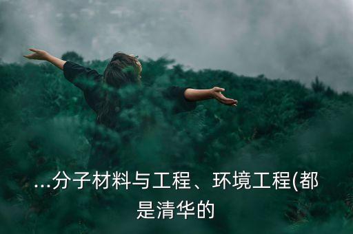 ...分子材料與工程、環(huán)境工程(都是清華的