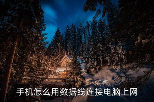 手機(jī)怎么用數(shù)據(jù)線連接電腦上網(wǎng)