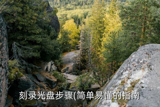 刻錄光盤步驟(簡單易懂的指南