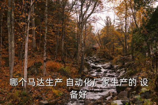 哪個(gè)馬達(dá)生產(chǎn) 自動化廠家生產(chǎn)的 設(shè)備好