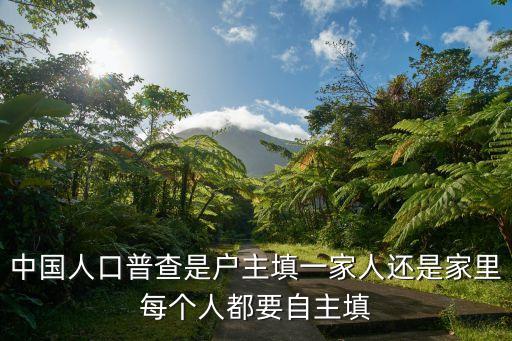 中國(guó)人口普查是戶主填一家人還是家里每個(gè)人都要自主填