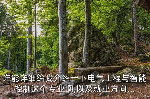 誰能詳細(xì)給我介紹一下電氣工程與智能控制這個專業(yè)啊,以及就業(yè)方向...