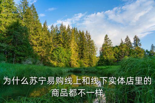 為什么蘇寧易購線上和線下實體店里的商品都不一樣