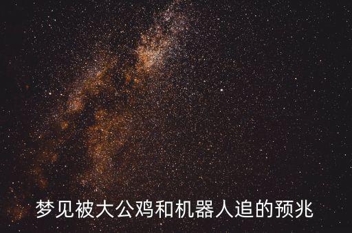 夢見被大公雞和機器人追的預兆