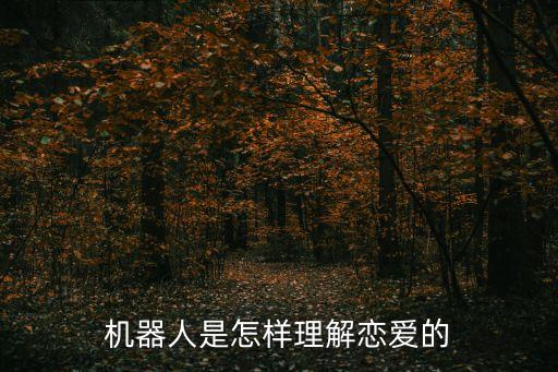 機(jī)器人是怎樣理解戀愛的