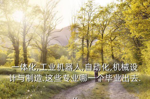一體化,工業(yè)機(jī)器人,自動(dòng)化,機(jī)械設(shè)計(jì)與制造.這些專業(yè)哪一個(gè)畢業(yè)出去...