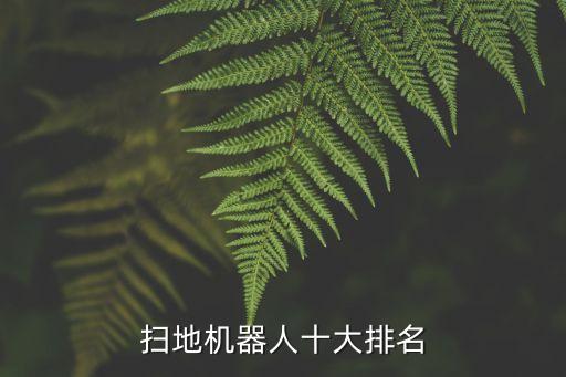 掃地機器人十大排名