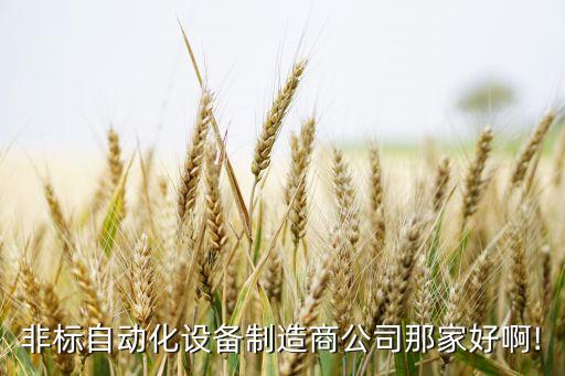 非標(biāo)自動(dòng)化設(shè)備制造商公司那家好啊!