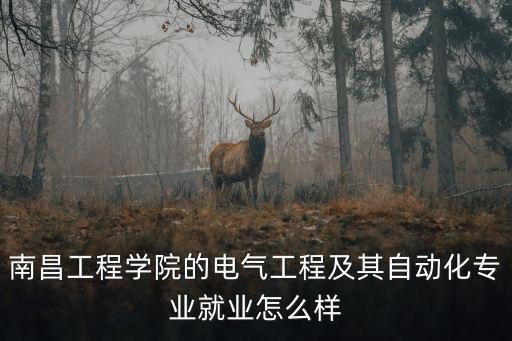南昌工程學(xué)院的電氣工程及其自動化專業(yè)就業(yè)怎么樣