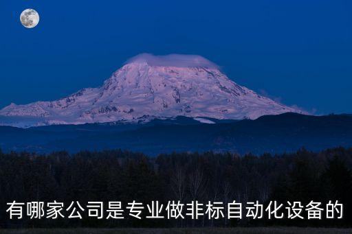 有哪家公司是專業(yè)做非標(biāo)自動(dòng)化設(shè)備的