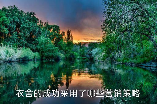衣舍的成功采用了哪些營銷策略