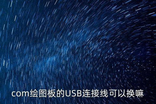 com繪圖板的USB連接線可以換嘛