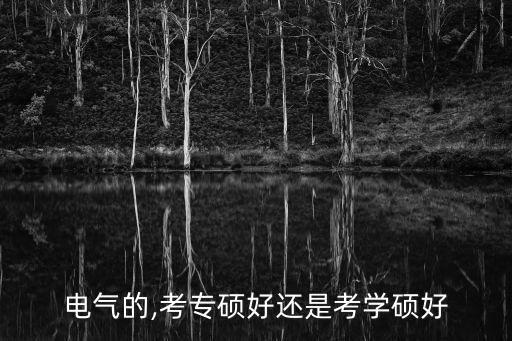 電氣的,考專碩好還是考學(xué)碩好