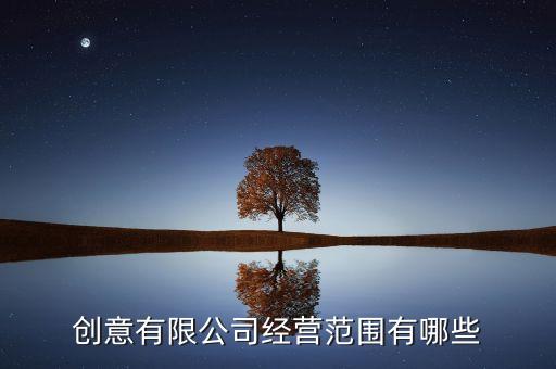 創(chuàng)意有限公司經(jīng)營范圍有哪些