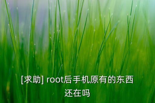 [求助] root后手機(jī)原有的東西還在嗎