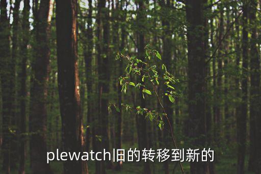 plewatch舊的轉(zhuǎn)移到新的