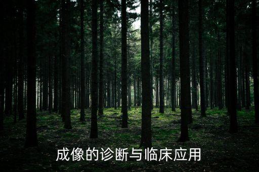 成像的診斷與臨床應(yīng)用