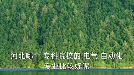?？齐姎庾詣?dòng)化什么學(xué)校好,河北專科電氣自動(dòng)化技術(shù)上哪個(gè)學(xué)校最好