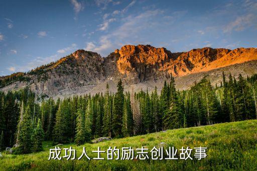 成功人士的勵(lì)志創(chuàng)業(yè)故事