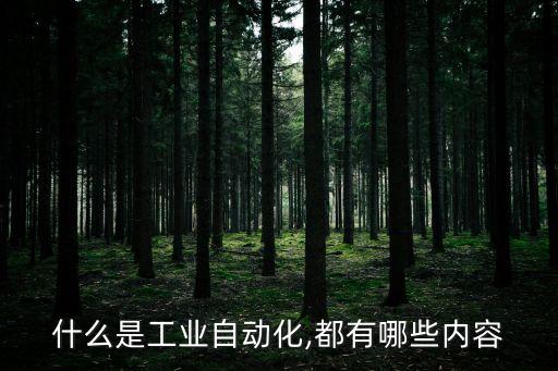 什么是工業(yè)自動化,都有哪些內(nèi)容