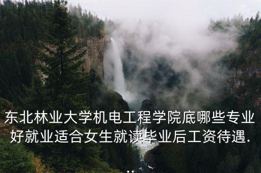 東北林業(yè)大學機電工程學院底哪些專業(yè)好就業(yè)適合女生就讀畢業(yè)后工資待遇...