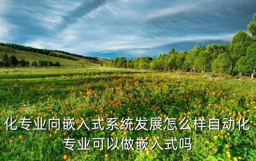 化專業(yè)向嵌入式系統(tǒng)發(fā)展怎么樣自動化專業(yè)可以做嵌入式嗎