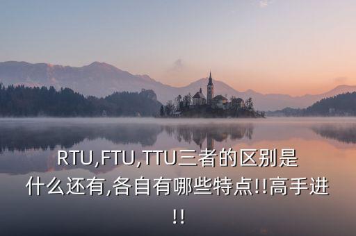 RTU,FTU,TTU三者的區(qū)別是什么還有,各自有哪些特點(diǎn)!!高手進(jìn)!!