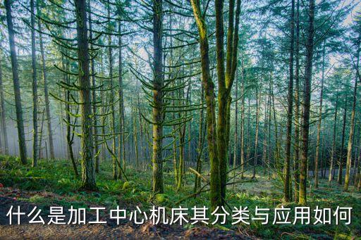什么是加工中心機床其分類與應用如何