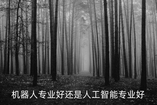 機器人專業(yè)好還是人工智能專業(yè)好