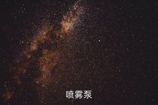 噴霧泵