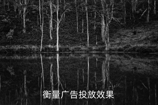 廣告投放數(shù)據(jù)分析,如何衡量廣告的效果