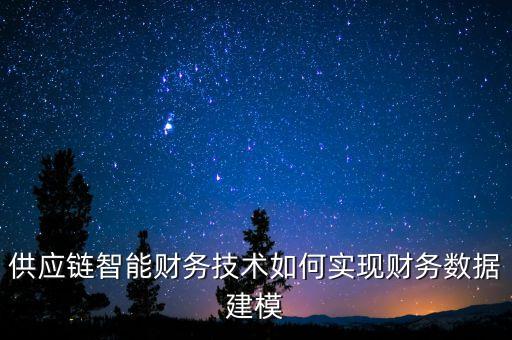 供應鏈智能財務技術(shù)如何實現(xiàn)財務數(shù)據(jù)建模