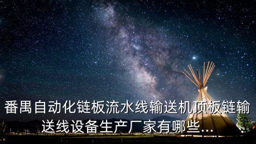 番禺自動化鏈板流水線輸送機(jī)頂板鏈輸送線設(shè)備生產(chǎn)廠家有哪些...