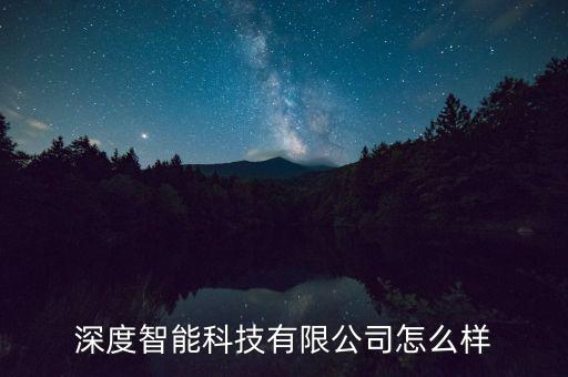 深度智能科技有限公司怎么樣