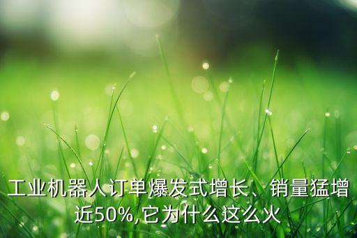 工業(yè)機(jī)器人訂單爆發(fā)式增長(zhǎng)、銷(xiāo)量猛增近50%,它為什么這么火