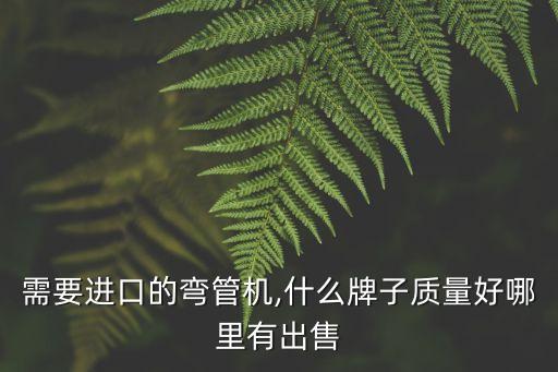 需要進(jìn)口的彎管機(jī),什么牌子質(zhì)量好哪里有出售