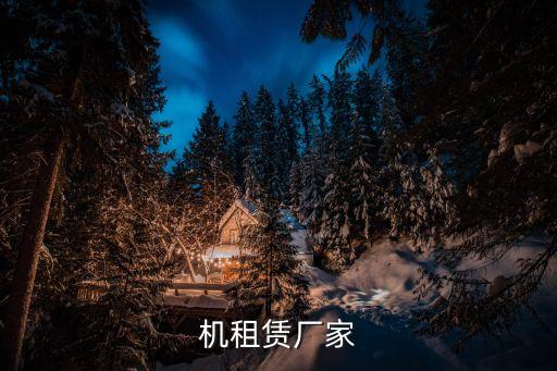 機(jī)租賃廠家