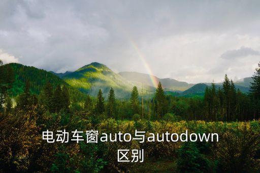 電動車窗auto與autodown區(qū)別