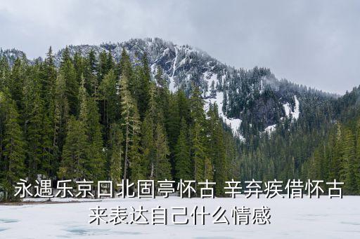 永遇樂京口北固亭懷古 辛棄疾借懷古來表達(dá)自己什么情感