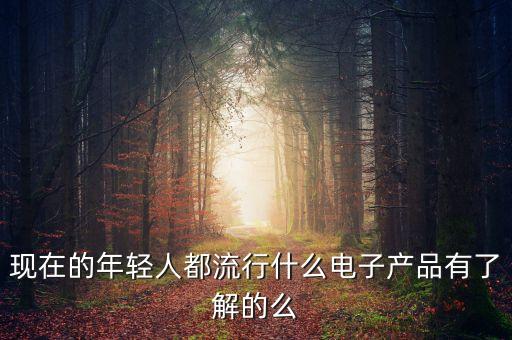 現(xiàn)在的年輕人都流行什么電子產(chǎn)品有了解的么