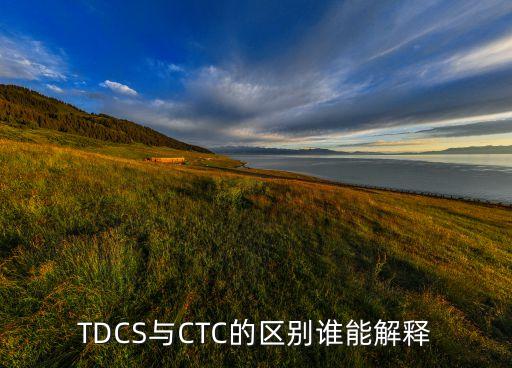 TDCS與CTC的區(qū)別誰能解釋