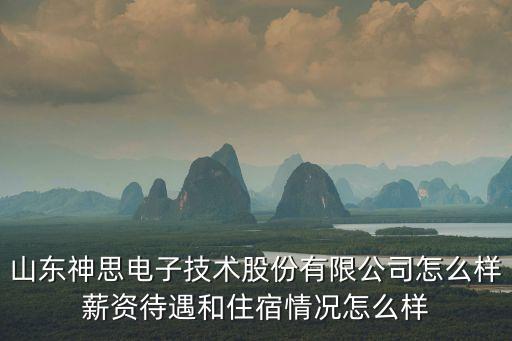 山東神思電子技術(shù)股份有限公司怎么樣薪資待遇和住宿情況怎么樣