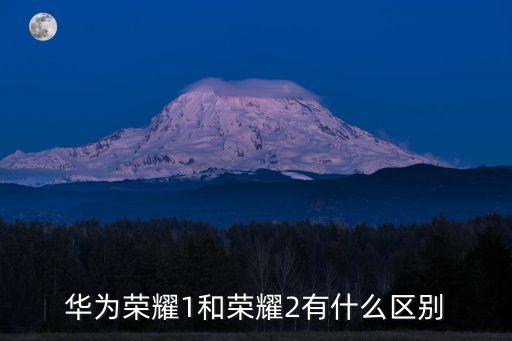 華為榮耀1和榮耀2有什么區(qū)別