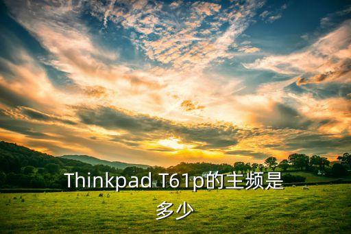 Thinkpad T61p的主頻是多少