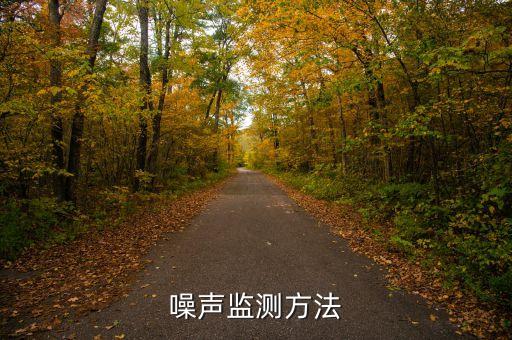 噪聲監(jiān)測方法