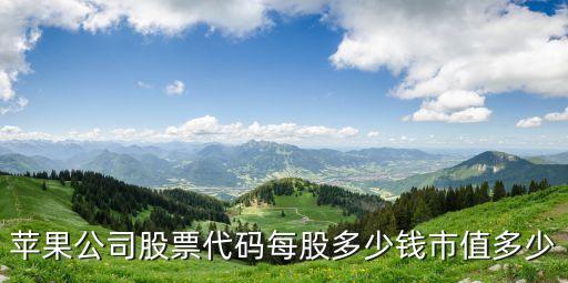 蘋果股票市值，蘋果市值現(xiàn)在是多少